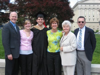 Ben McCann and his family at the 2006 Tepper School of Business MBA graduation